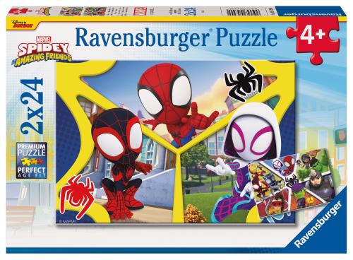 Ravensburger Spidey and His Amazing Friends 2 x 24pc Jigsaw Puzzles