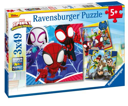 Ravensburger Spidey's Adventures 3 x 49pc Jigsaw Puzzles Multipack