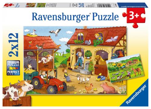 Ravensburger Working on the Farm 2 x 12pc Jigsaw Puzzles
