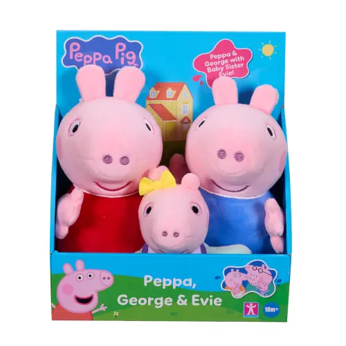 Peppa Pig Peppa, George & Evie 3 Pack -  - Fagan Toys
