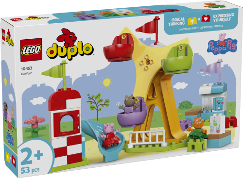 LEGO DUPLO Peppa Pig Funfair Pretend-Play Amusement Park Toddler Toy 10453 - Lego - Fagan Toys