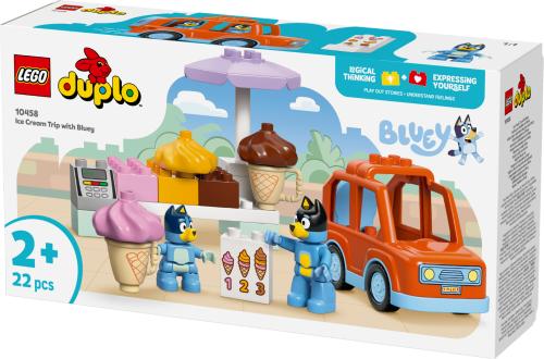 LEGO DUPLO Bluey Ice Cream Trip with Bluey Toddler Toy 10458
