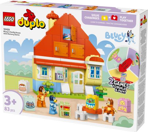 LEGO DUPLO Bluey: Bluey’s Family House with Memory Game Interactive Toy 10459