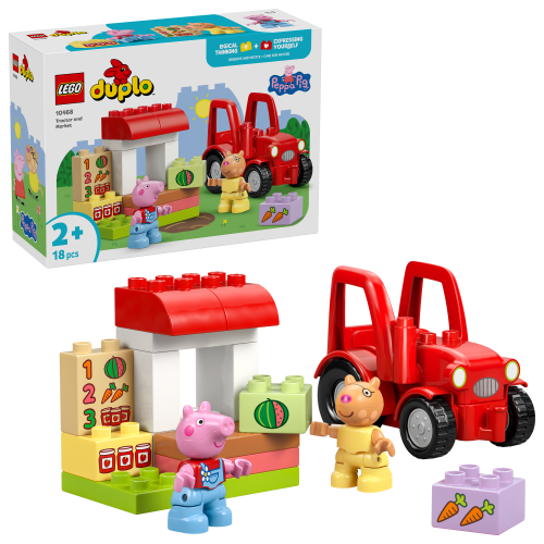 LEGO® DUPLO® Peppa Pig Tractor and Market Building Toy 10468