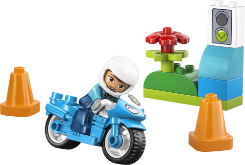 LEGO DUPLO Town Blue Police Motorcycle Playset 10471 | Fun Toy for Toddlers