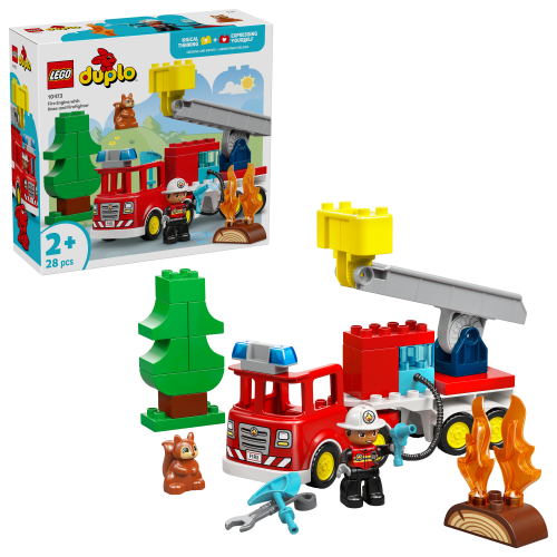 LEGO DUPLO Town Fire Truck with Hose and Firefighter 10473