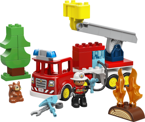 LEGO DUPLO Fire Truck Toy for Toddlers - Rescue Play Set