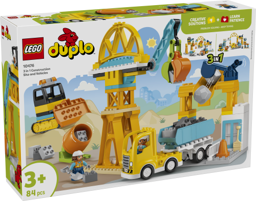 LEGO DUPLO Town 3 in 1 Construction Site and Vehicles 10476