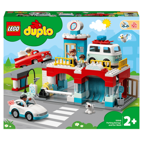 LEGO DUPLO Car Park and Car Wash Toy for Toddlers 10948