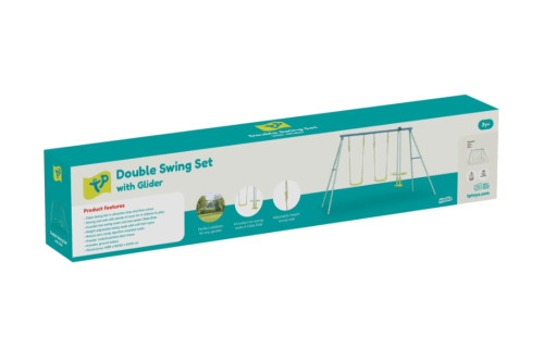 TP Toys Triple Metal Swing Set with Glider Swing Seat - Toymaster - Fagan Toys