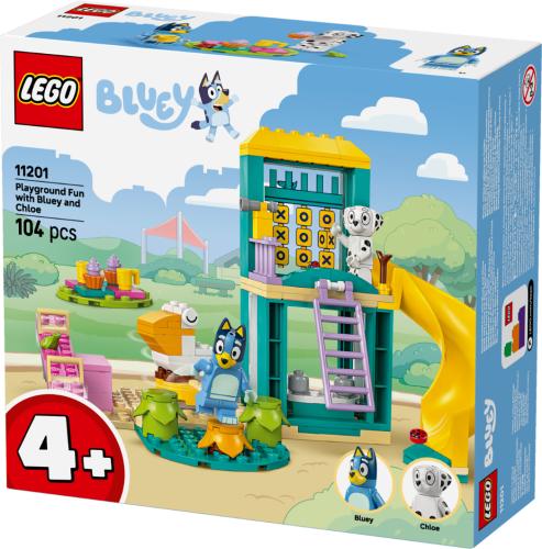 LEGO Bluey Playground Fun with Bluey and Chloe Preschool Toy Building Kit 11201