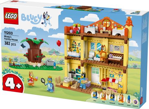 LEGO Bluey: Bluey’s Family House Playset, Home-Building Kit 11203
