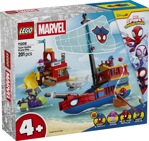 LEGO Marvel Spidey And His Amazing Friends Team Spidey Pirate Ship 11208