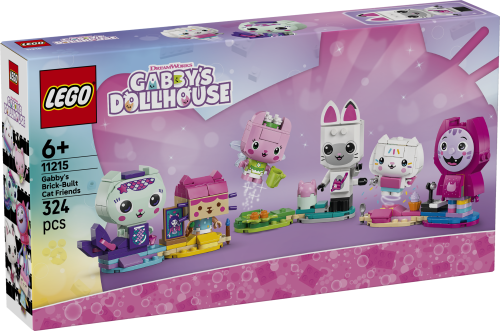 LEGO Gabby\u2019s Dollhouse Gabby\u2019s Brick-Built Cat Friends 11215 | Build & Play with 6 Characters