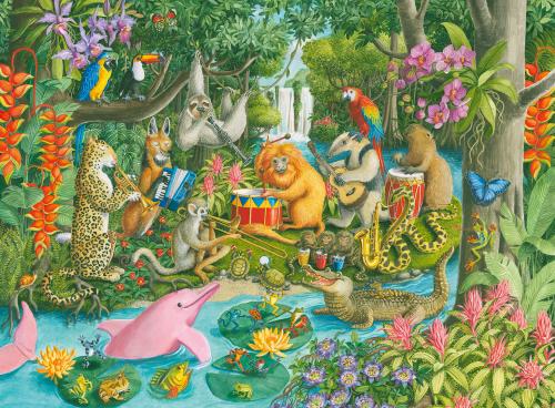Ravensburger Rainforest River Band 100pc XXL Jigsaw Puzzle - Toymaster - Fagan Toys