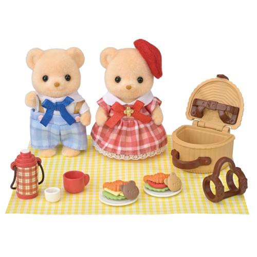 Sylvanian Families Biscuit Bear Sister & Brother Delicious Picnic - Toymaster - Fagan Toys