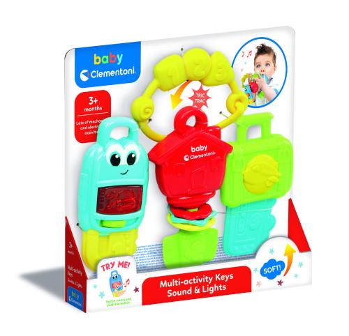 Baby Clementoni Mulri Activity Key Sound & Lights -  - Fagan Toys