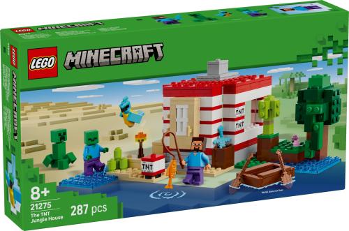 LEGO Minecraft The TNT Jungle House, Video Game Collectible Toy 21275
