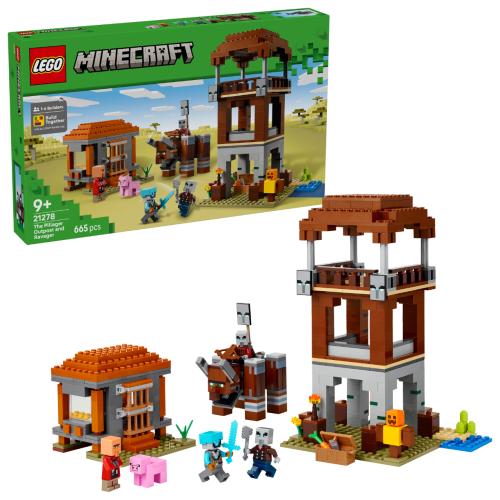 LEGO Minecraft The Pillager Outpost and Ravager Gamer Building Toy Gift 21278