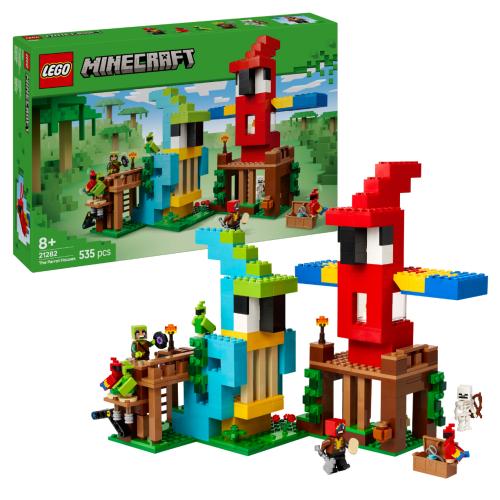 LEGO Minecraft The Parrot Houses, Buildable Video-Game Set 21282