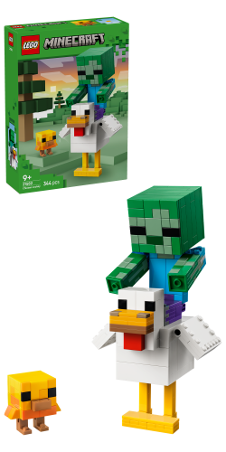 LEGO® Minecraft® Chicken Jockey Building Toy Decor 21582