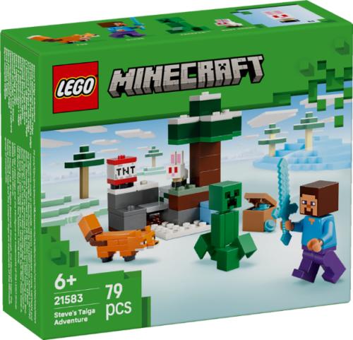 LEGO Minecraft Steve\u2019s Taiga Adventure Gamer Gift 21583