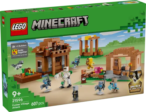 LEGO® Minecraft® Evoker Village Attack Toy Playset 21596 -  - Fagan Toys