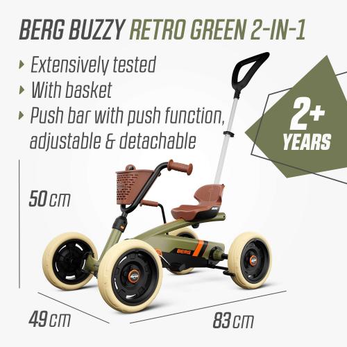 BERG Buzzy Retro 2-in-1 Green -  - Fagan Toys