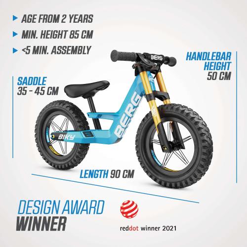 BERG Biky Cross Blue Handbrake Balance Bike - Toymaster - Fagan Toys