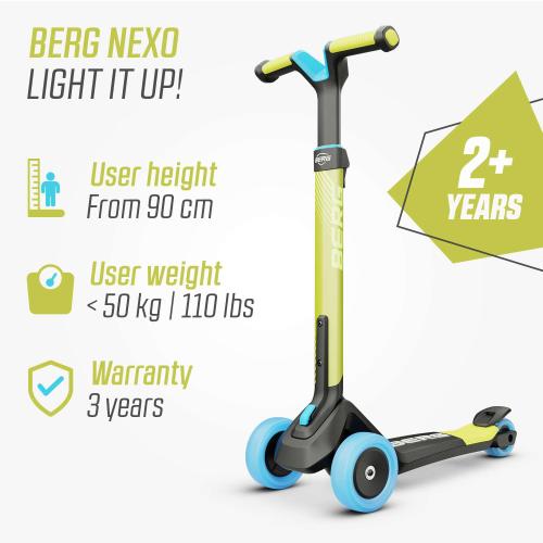 BERG Nexo Foldable Scooter Lime -  - Fagan Toys