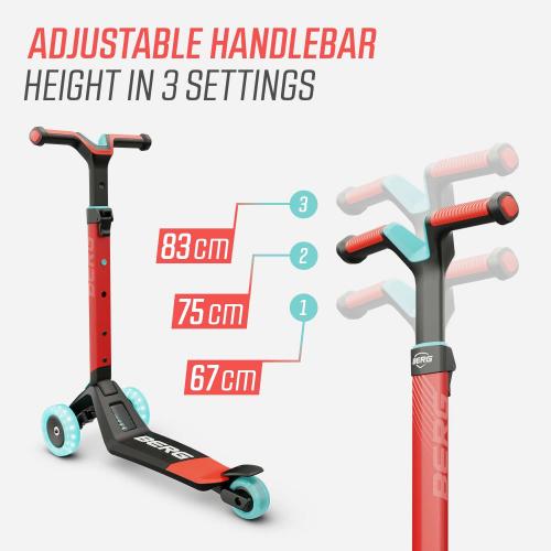 BERG Nexo Foldable Lights Scooter Red - Toymaster - Fagan Toys