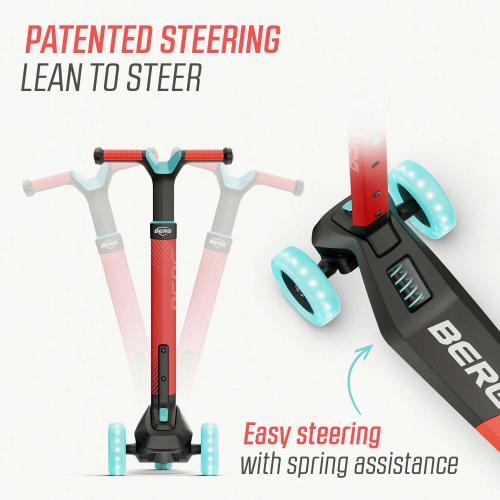 BERG Nexo Foldable Lights Scooter Red - Toymaster - Fagan Toys
