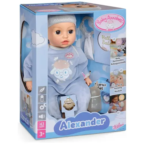 Baby Annabell Interactive Doll Active Alexander 43cm -  - Fagan Toys