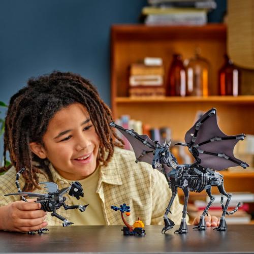 LEGO Harry Potter Thestral Family, Mythical Creature Toy Figures 76458