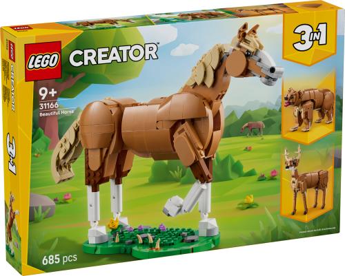 LEGO  Creator 3in1 Beautiful Horse Toy Animal Building Set 31166