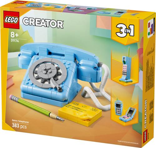 LEGO Creator 3in1 Retro Telephone Nostalgic and Vintage Toy Phones 31174