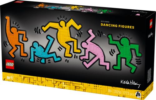LEGO Art Keith Haring \u2013 Dancing Figures Living Room Decor 31216