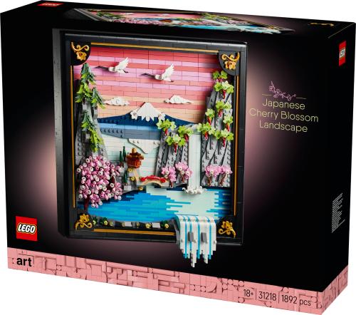LEGO Art Japanese Cherry Blossom Landscape Wall Art 31218