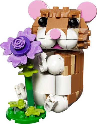 LEGO Creator 3 in 1 Cute Hamster with a Flower Toy 31376