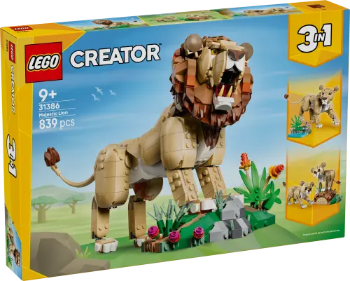 LEGO® Creator 3 in 1 Wild Animals: Majestic Lion Toy 31386 -  - Fagan Toys