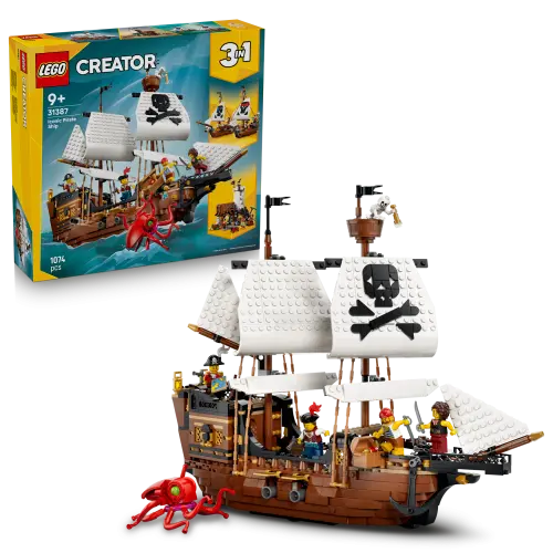 LEGO® Creator 3 in 1 Iconic Pirate Ship Toy 31387