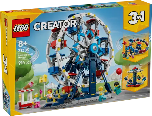 LEGO® Creator 3 in 1 Iconic Ferris Wheel Building Toy 31389 -  - Fagan Toys