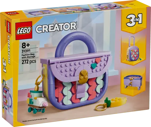 LEGO® Creator 3 in 1 Art Fashion Bag with Storage 31391 -  - Fagan Toys