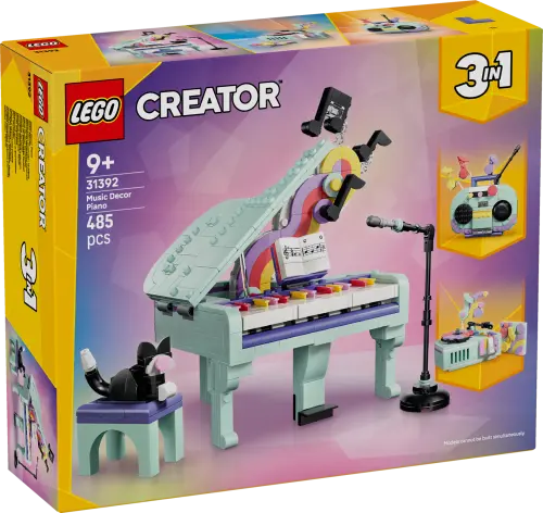 LEGO® Creator 3 in 1 Music Decor Piano with Cat 31392 -  - Fagan Toys