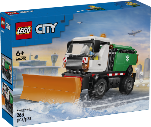 LEGO City Snowplow Truck Toy Vehicle with Minifigure 60490