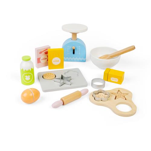 Bigjigs Toys Baking Cookies - Wooden Play Food Set