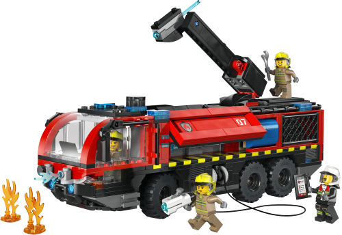 LEGO City Airport Fire Truck - Toy Truck Building Set 60499