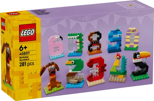 LEGO® Birthday Numbers Animal Decor 40807 -  - Fagan Toys