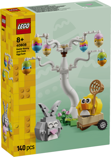 LEGO® Easter Bunny and Chick Egg Hunt Animal Toy Playset Building Kit 40808 - Lego - Fagan Toys