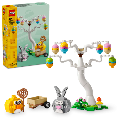 LEGO® Easter Bunny and Chick Egg Hunt Animal Toy Playset Building Kit 40808